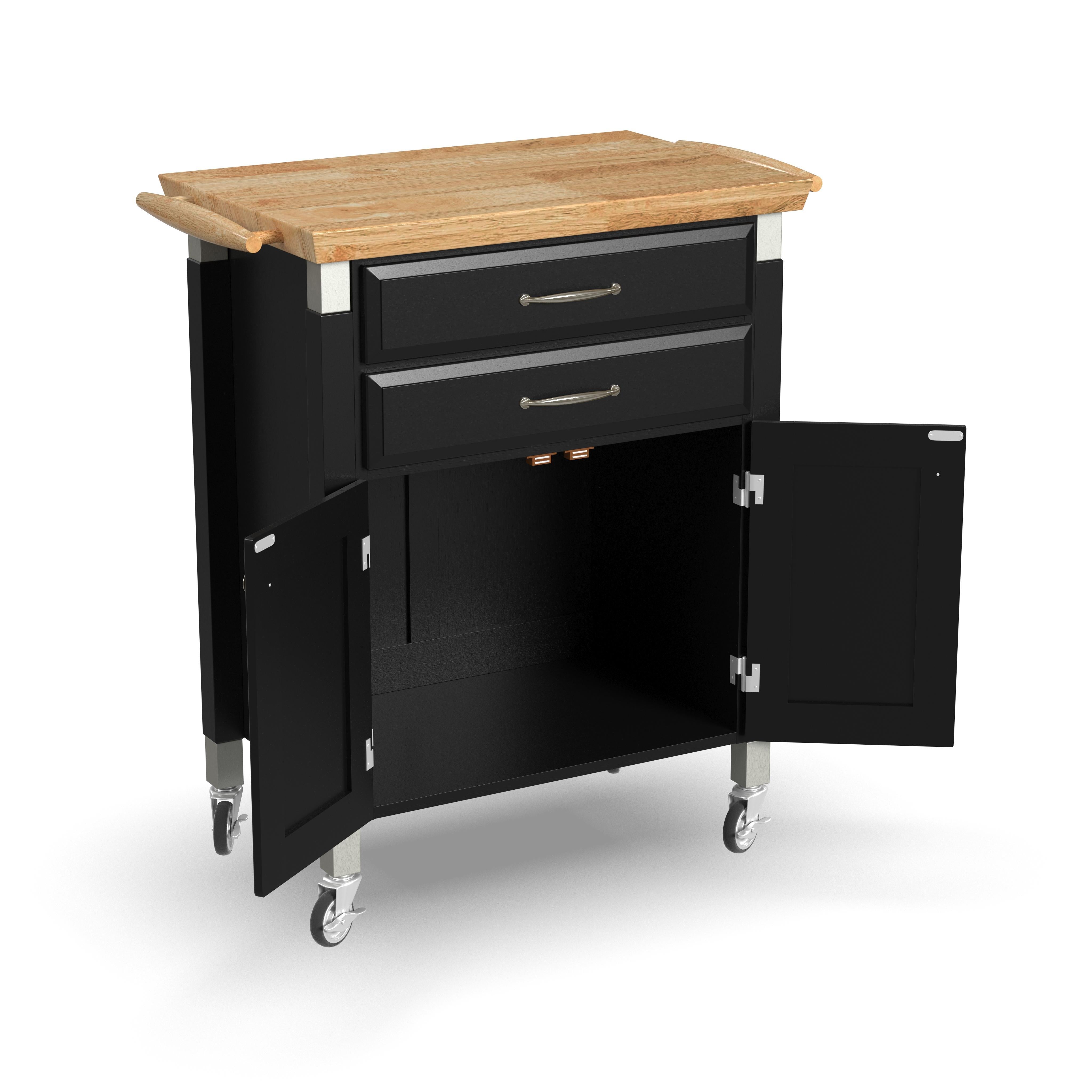 Blanche - Kitchen Cart - Black - Wood - 36" - Premium Islands & Carts from Homestyles - Just $562.48! Shop now at brett interiors