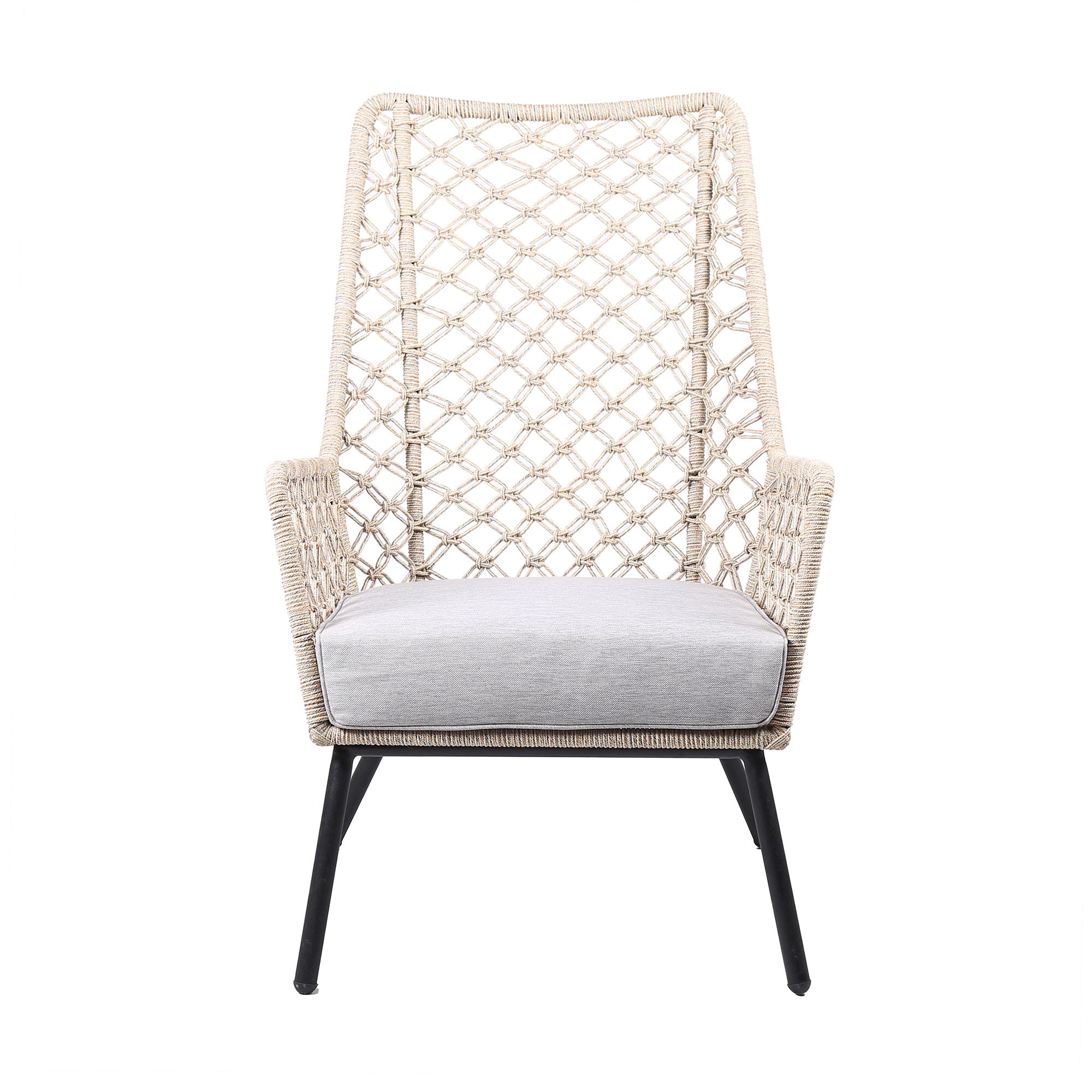 Marco - Indoor / Outdoor Steel Lounge Chair - Premium Arm Chairs from Armen Living - Just $697.50! Shop now at brett interiors