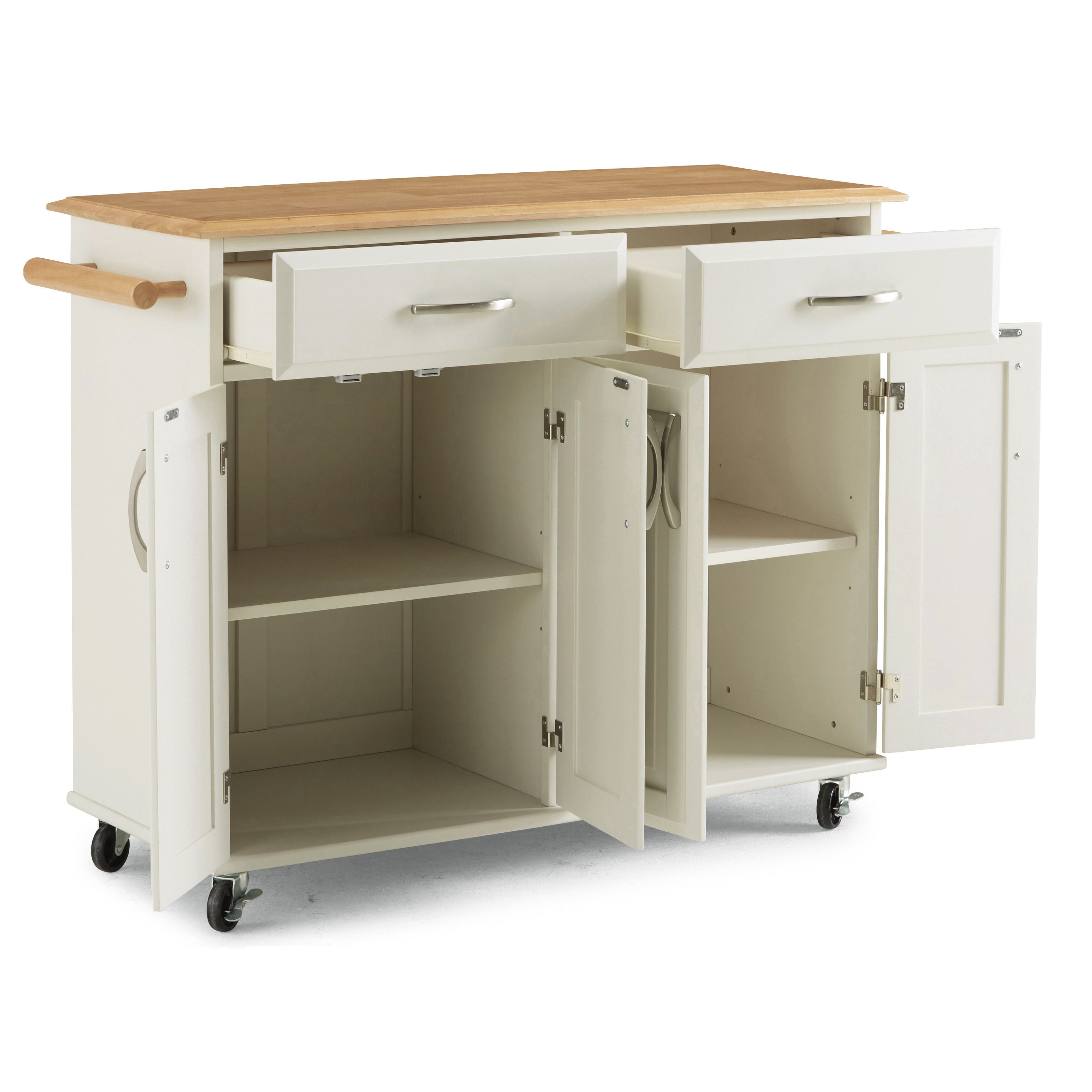 Blanche - Kitchen Cart - White - Wood - 36" - Premium Islands & Carts from Homestyles - Just $1287.48! Shop now at brett interiors