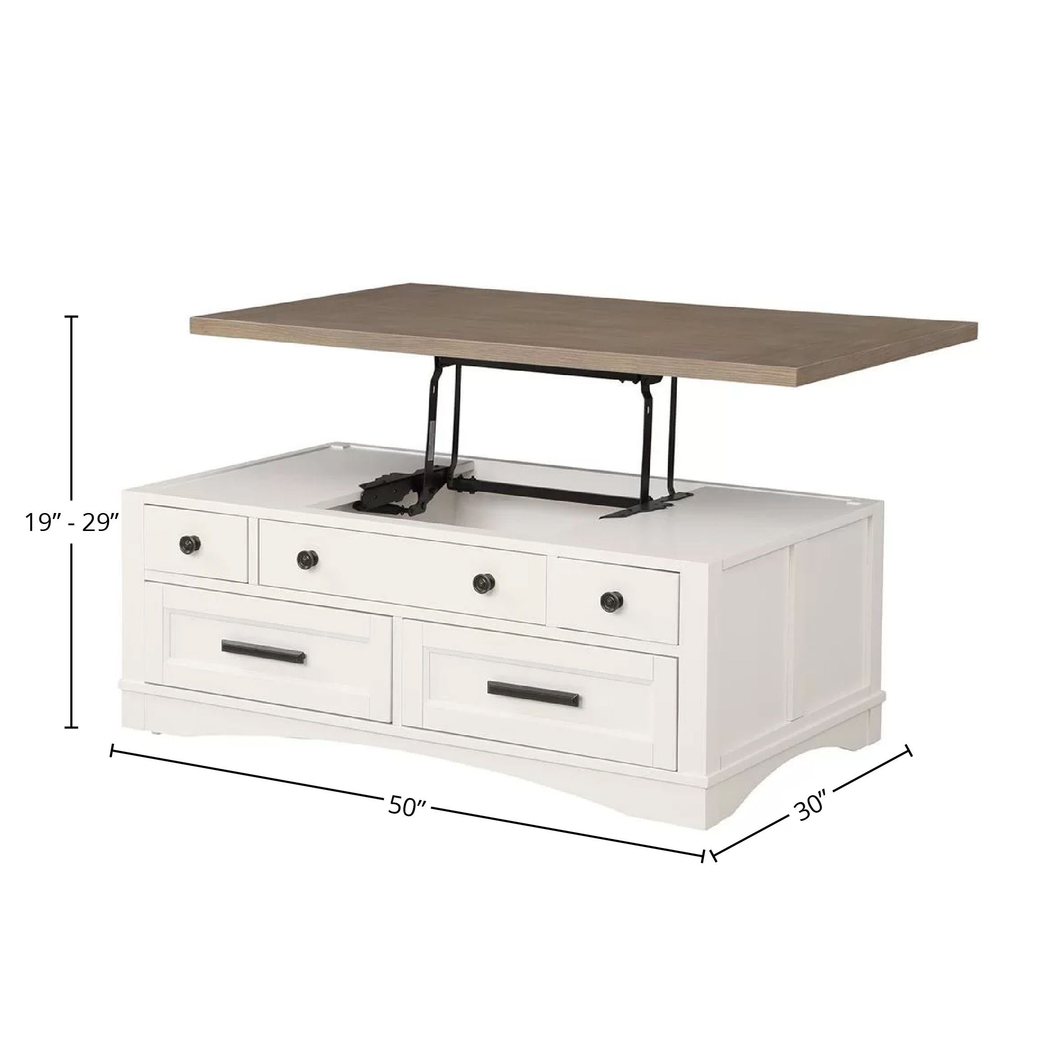 Americana Modern - Cocktail Table with Lift Top - Cotton - Premium Cocktail Tables from Parker House - Just $822.50! Shop now at brett interiors