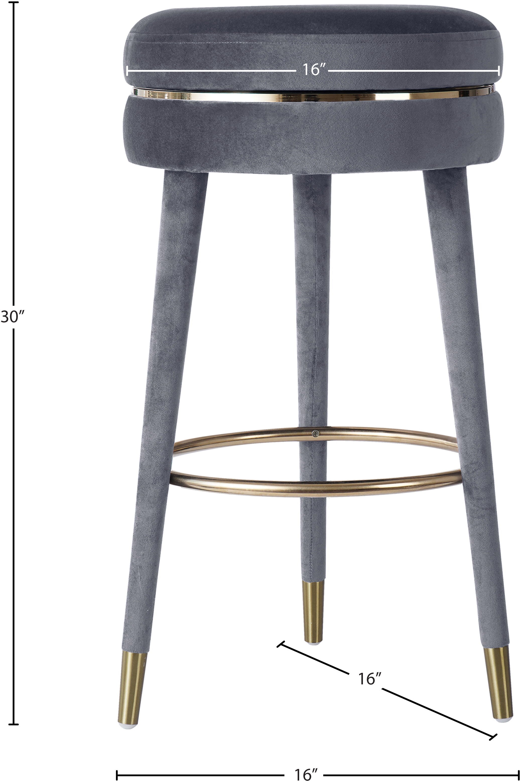 Coral - Bar Stool - Premium Bar Height (28"-30") from Meridian Furniture - Just $362.50! Shop now at brett interiors