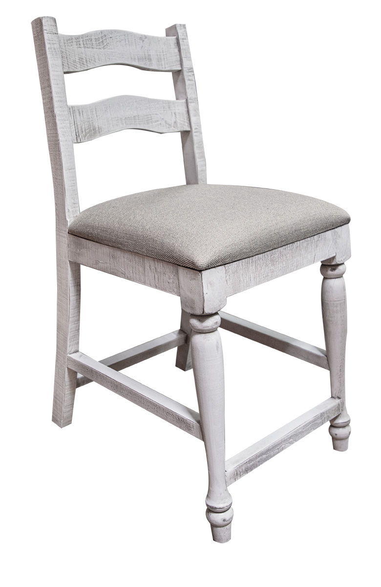 Rock Valley - Barstool (Set of 2) - Off White - Premium Stool Sets from International Furniture Direct - Just $580! Shop now at brett interiors