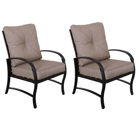 Modern Dining Chair With Back And Seat Cushion (Set of 2) - Antique Bronze - Premium Chair Sets from Gather Craft - Just $784! Shop now at brett interiors