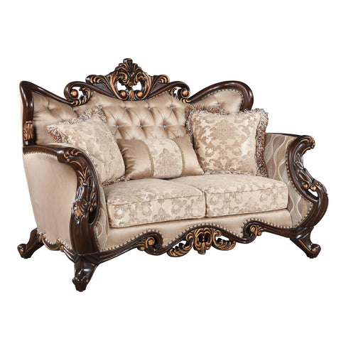 Constantine - Loveseat - Cherry - Premium Stationary Loveseats from New Classic - Just $1872.50! Shop now at brett interiors