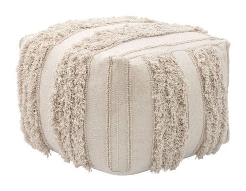 Peru - Ottoman - Beige - Premium Upholstered Ottomans from Zuo Modern - Just $425! Shop now at brett interiors