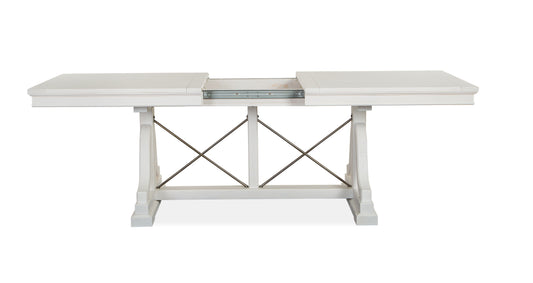 Heron Cove - Trestle Dining Table - Chalk White - Premium Dining Tables from Magnussen Furniture - Just $1418! Shop now at brett interiors