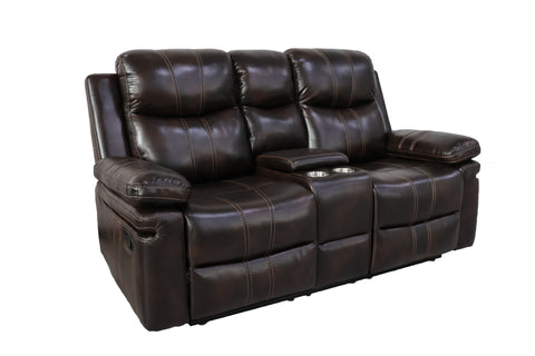 Kellen - Reclining Console Loveseat - Premium Reclining Loveseats from New Classic - Just $872.50! Shop now at brett interiors