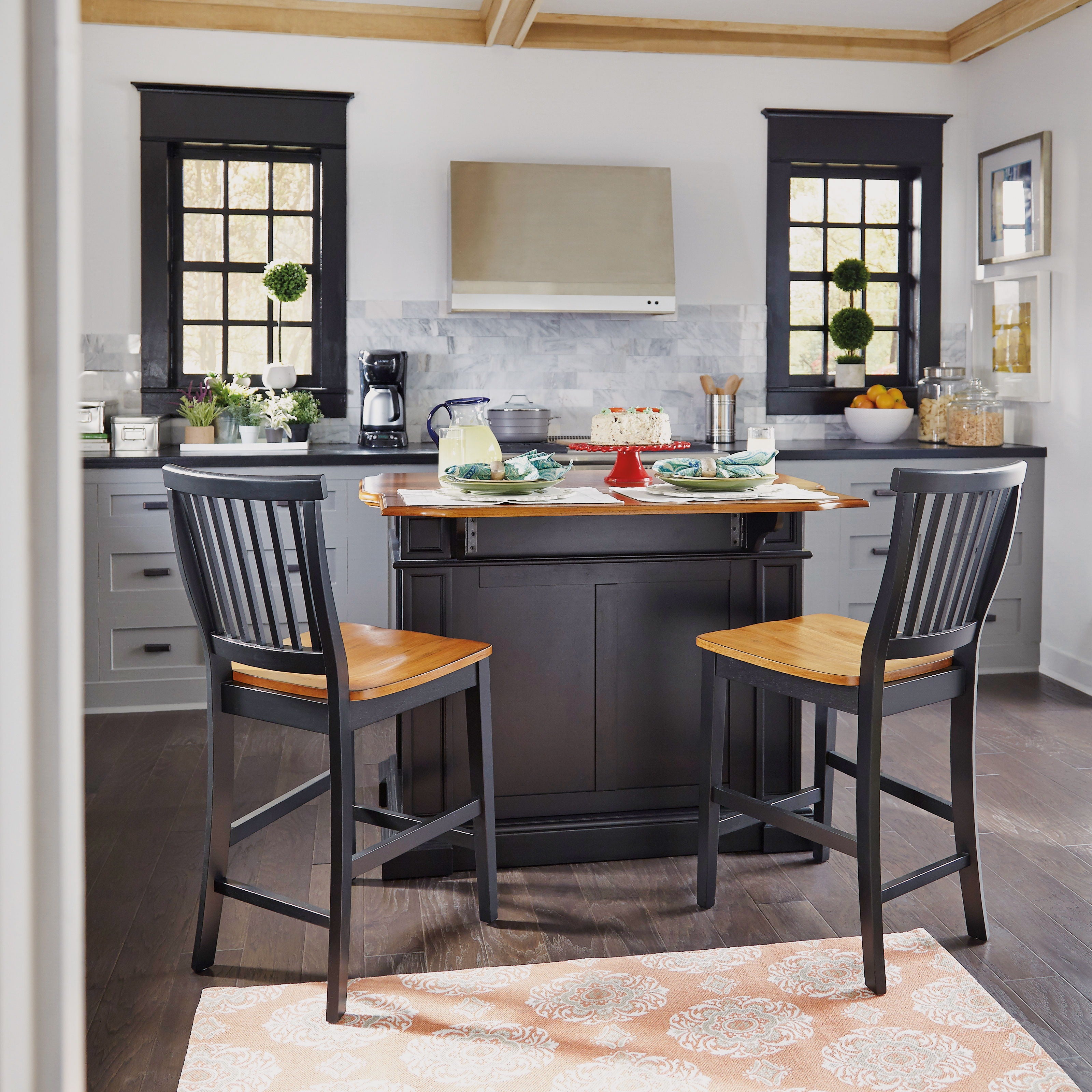 Montauk - Traditional - Kitchen Island Set - Premium 3 Piece Dining Room Sets from Homestyles - Just $3624.98! Shop now at brett interiors