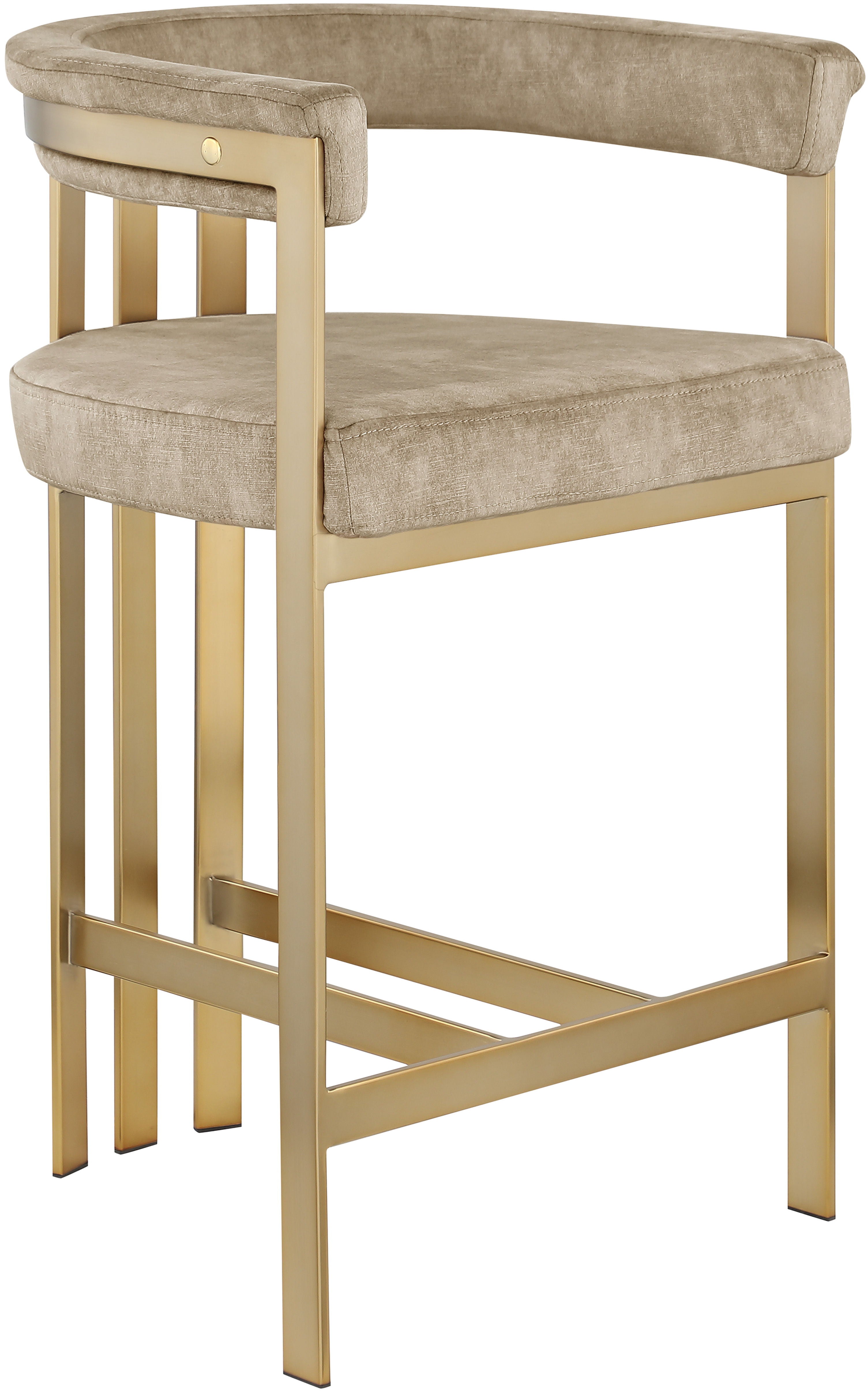 Marcello - Counter Stool - Beige - Premium Counter Height (24"-27") from Meridian Furniture - Just $625! Shop now at brett interiors