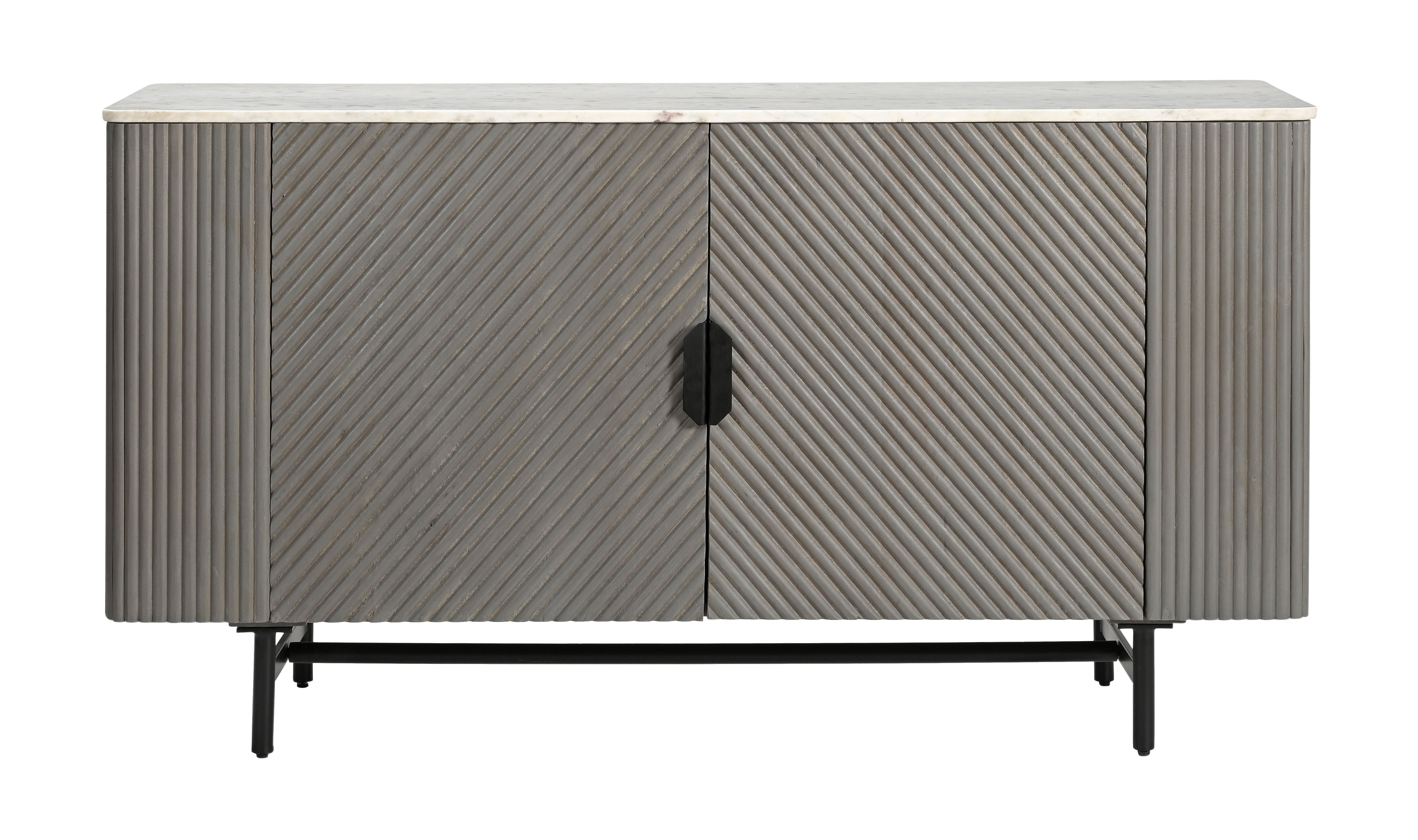 Nebulous - Two Door Credenza - Gray / White - Premium Credenzas from Coast2Coast Home - Just $4125! Shop now at brett interiors