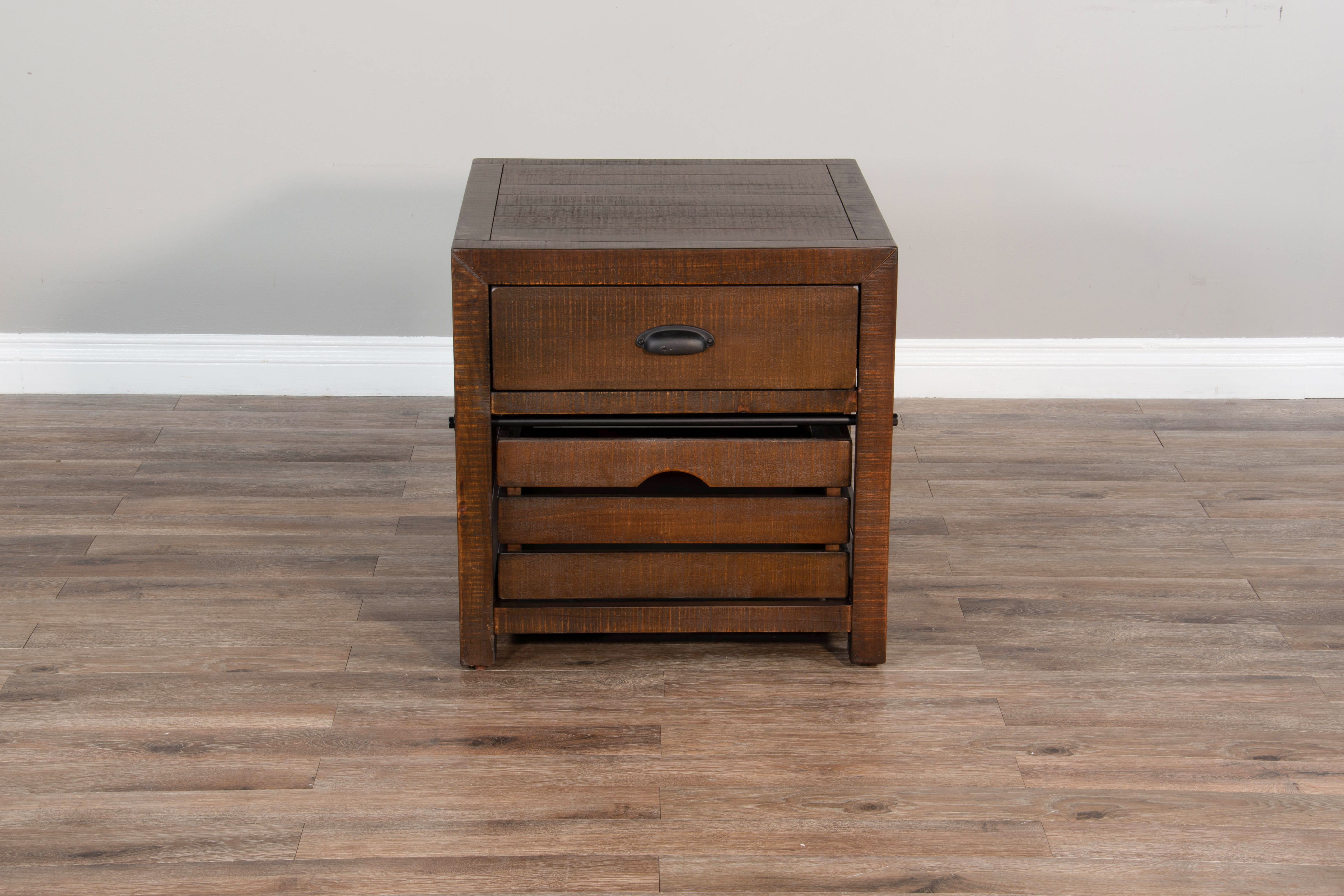 Homestead - 24" End Table - Dark Brown - Premium End Tables from Sunny Designs - Just $431! Shop now at brett interiors