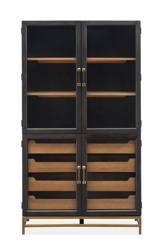 Lindon - Two Tone Dining Cabinet - Dark Brown - Premium Hutches & Buffets from Magnussen Furniture - Just $2149! Shop now at brett interiors