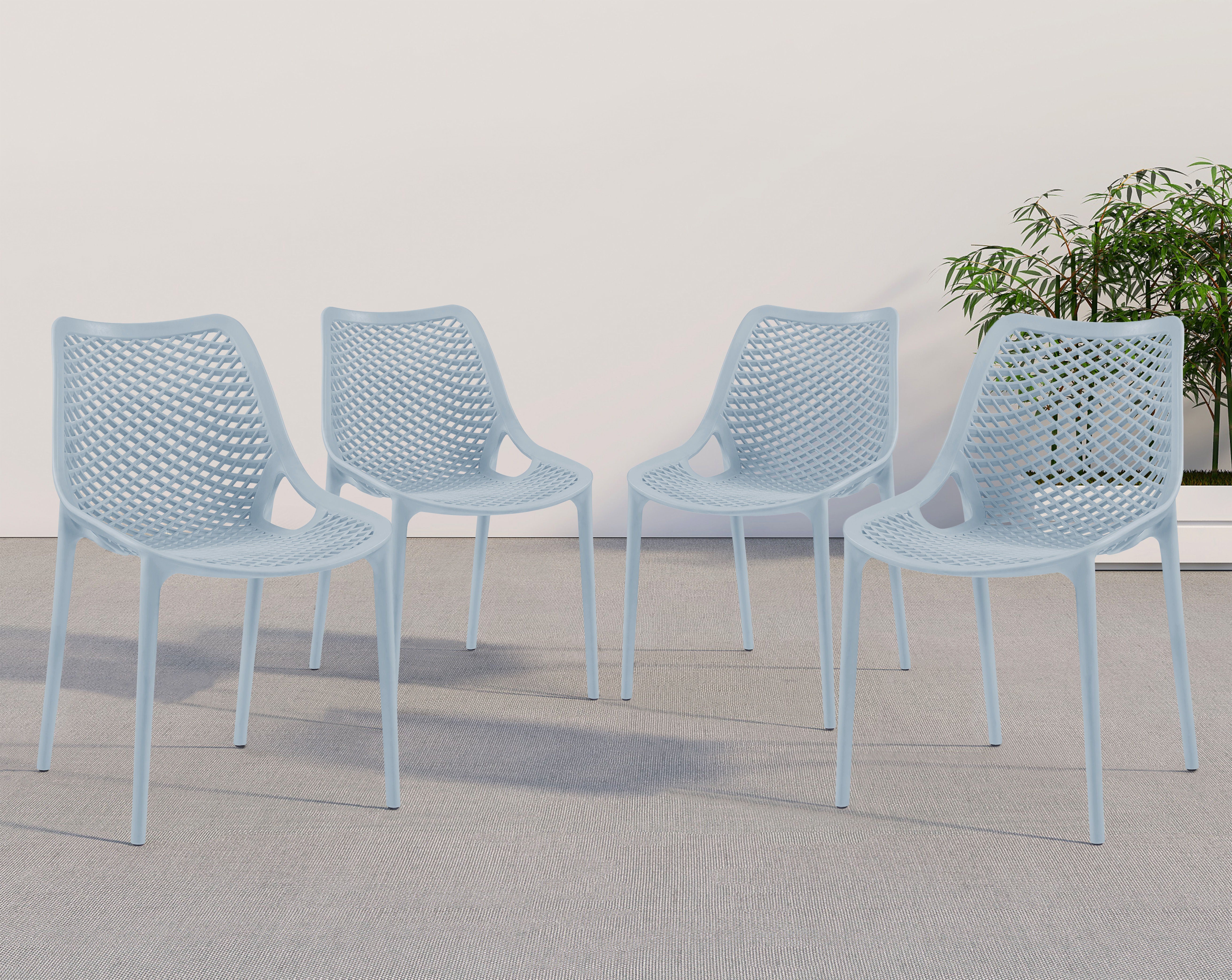 Mykonos - Outdoor Patio Dining Chair Set - Premium Chair Sets from Meridian Furniture - Just $650! Shop now at brett interiors