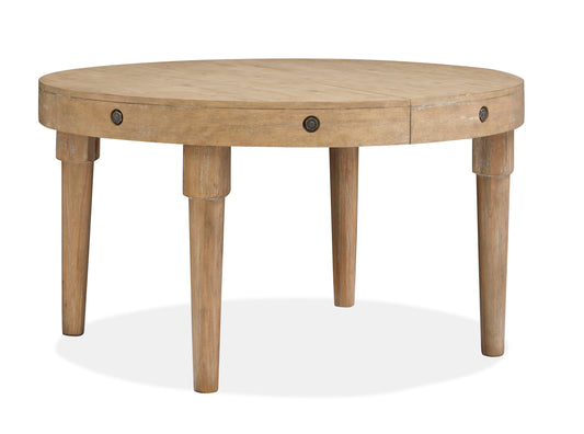 Lynnfield - Round Dining Table - Weathered Fawn - Premium Dining Tables from Magnussen Furniture - Just $1189! Shop now at brett interiors