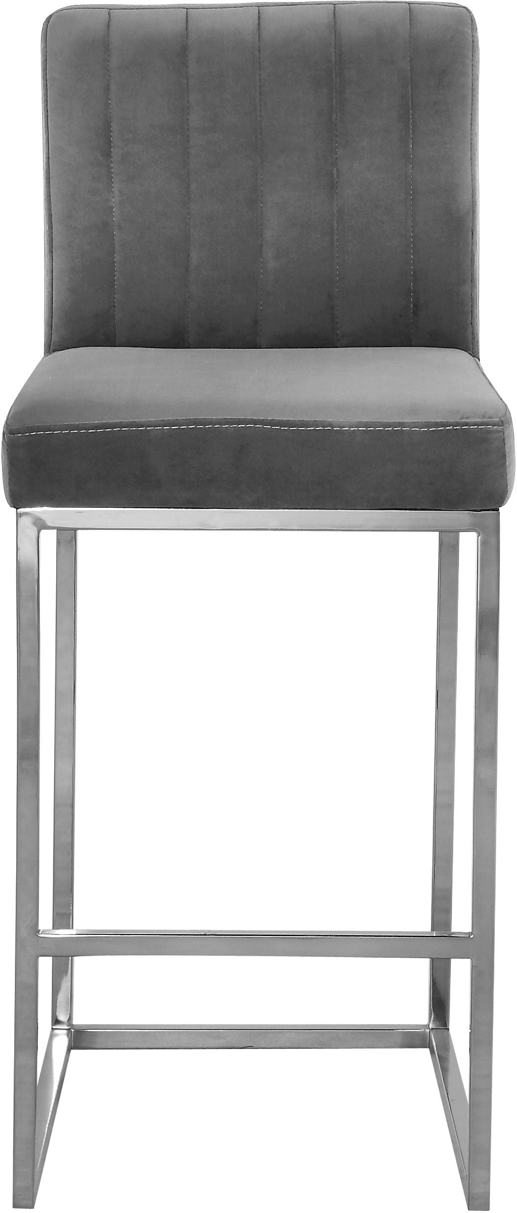 Giselle - Stool with Chrome Legs - Premium Adjustable Height from Meridian Furniture - Just $337.50! Shop now at brett interiors