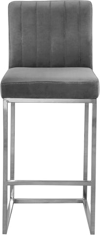 Giselle - Stool with Chrome Legs - Premium Adjustable Height from Meridian Furniture - Just $337.50! Shop now at brett interiors