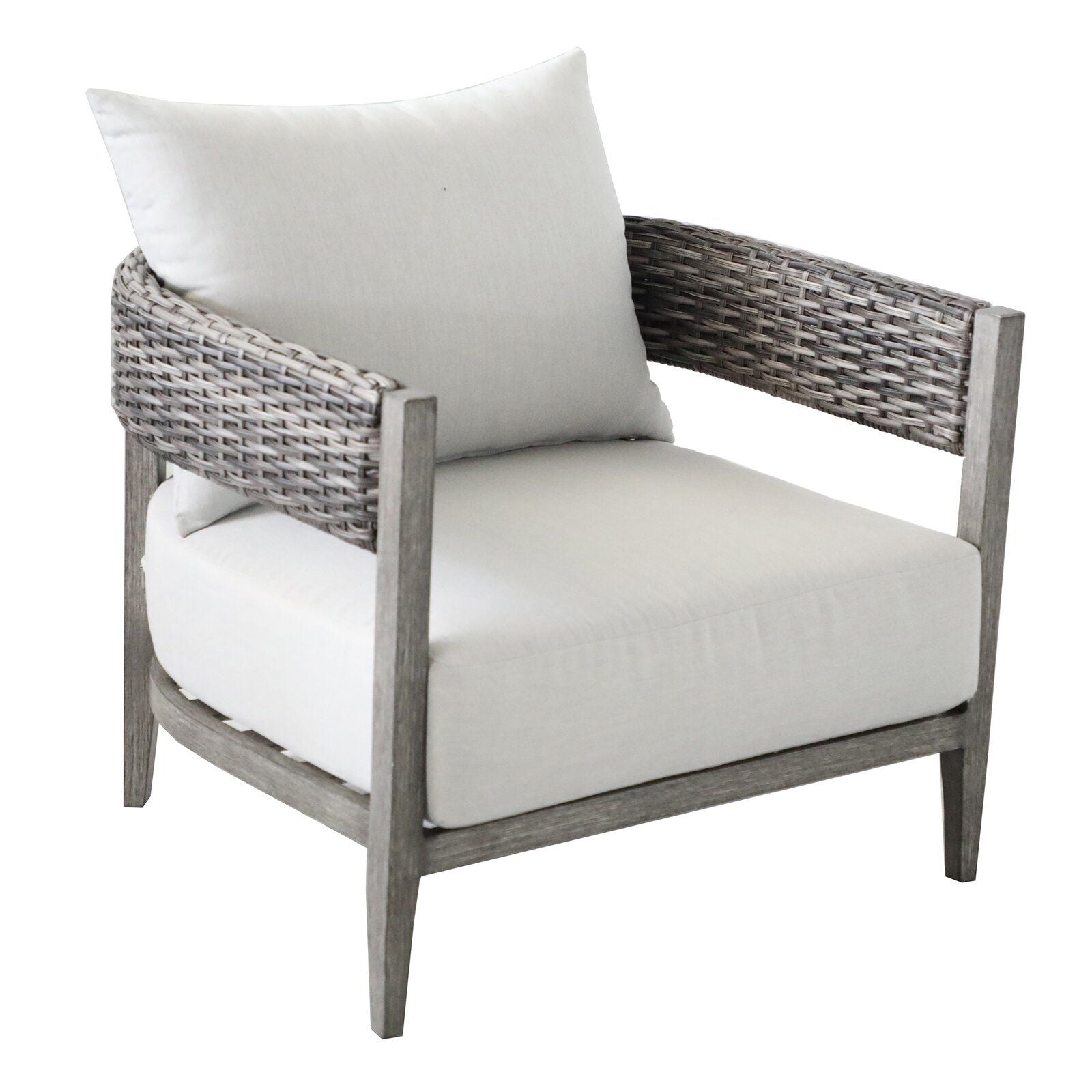 Wicker Club Chair (Set of 2) - Gray - Premium Chair Sets from Gather Craft - Just $1224! Shop now at brett interiors