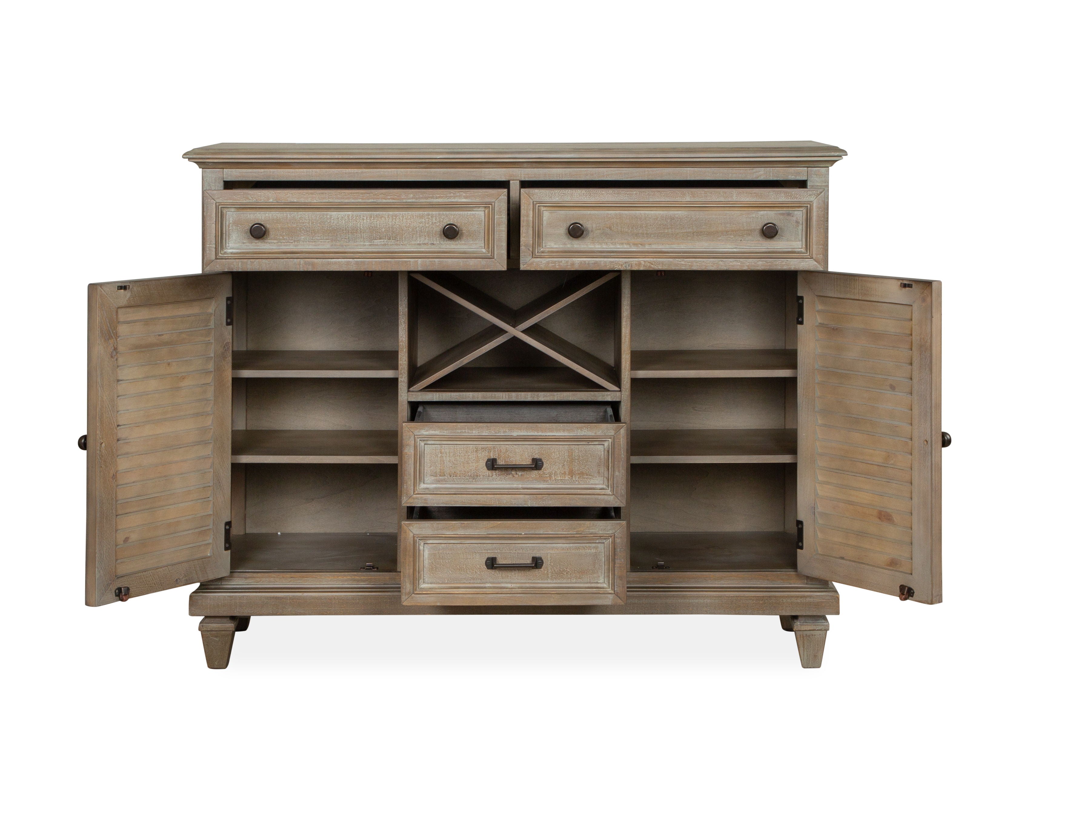 Lancaster - Server - Dovetail Grey - Premium Servers from Magnussen Furniture - Just $1689! Shop now at brett interiors