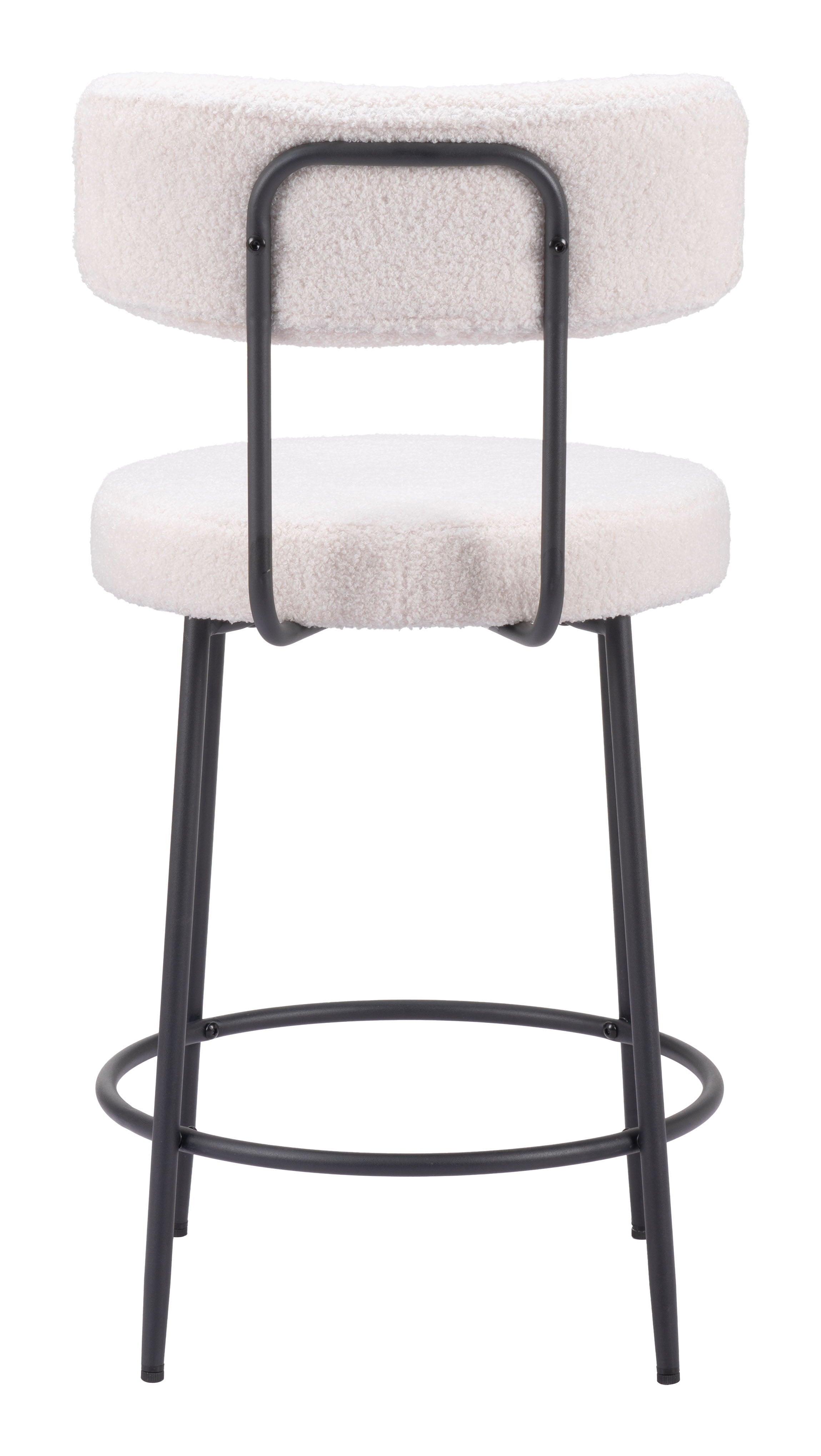 Blanca - Counter Stool (Set of 2) - Ivory - Premium Stool Sets from Zuo Modern - Just $800! Shop now at brett interiors