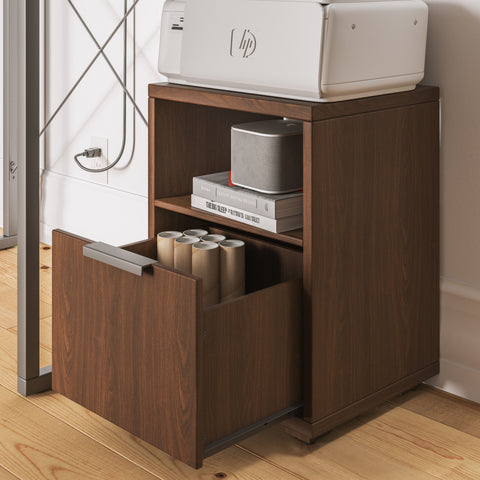 Merge - File Cabinet - Brown, Dark - 22" - Premium Filing Cabinets from Homestyles - Just $459.98! Shop now at brett interiors