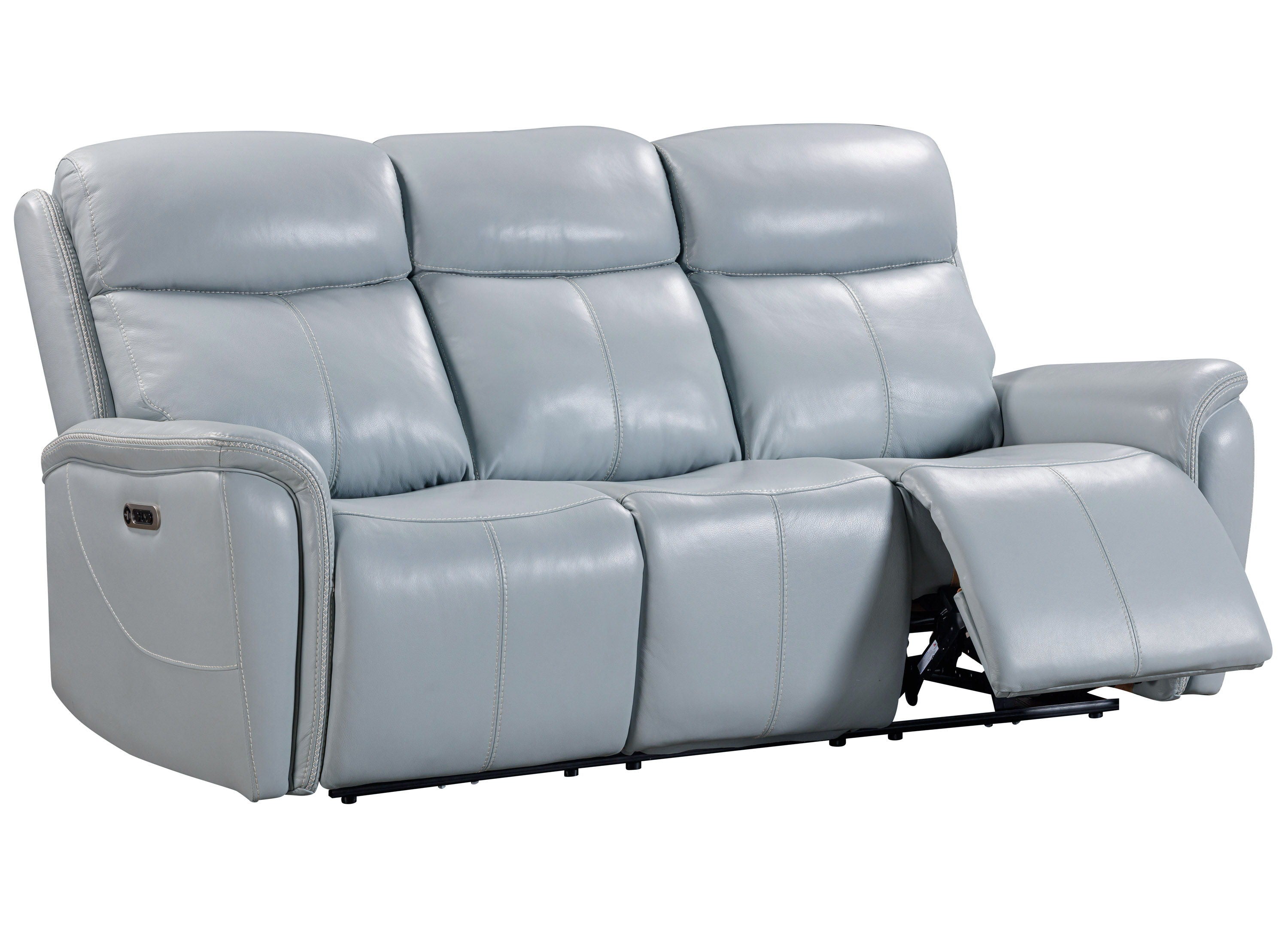 Cascade - Power Reclining Sofa Loveseat And Recliner - Seamist Grey - Premium 3 Piece Living Room Sets from Parker Living - Just $3992.50! Shop now at brett interiors