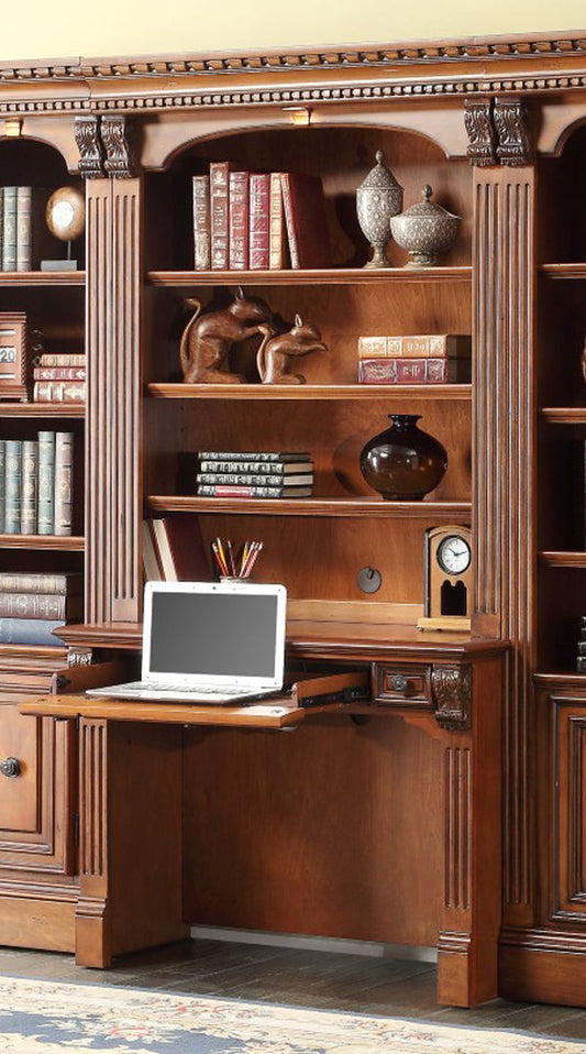 Huntington - Library Desk (2 piece) - Antique Vintage Pecan - Premium Credenzas & Hutches from Parker House - Just $1375! Shop now at brett interiors