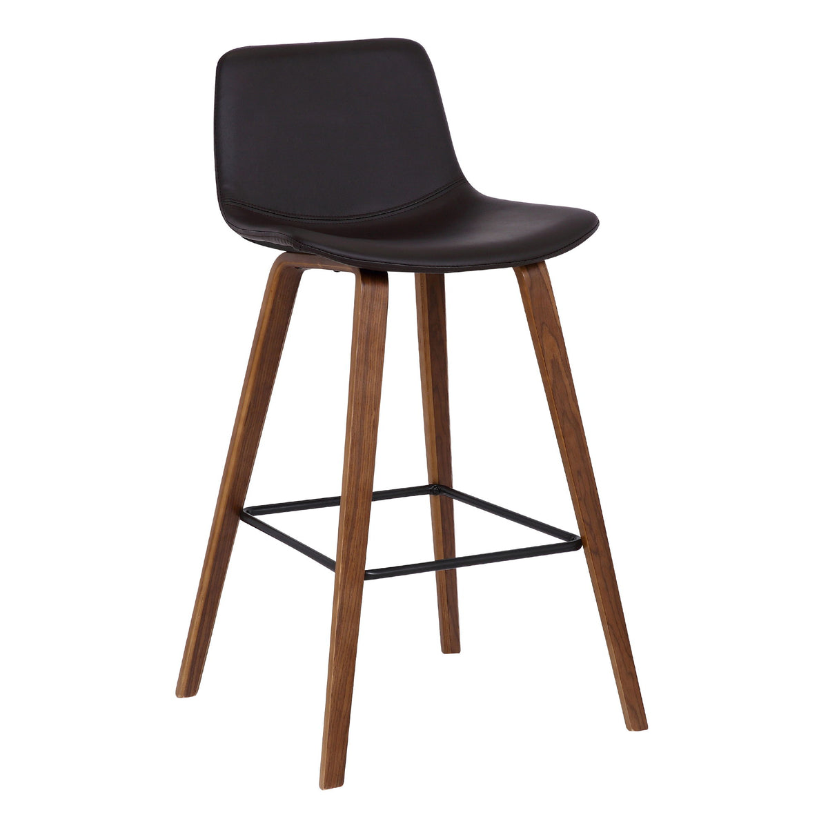 Maddie - 26" Contemporary Barstool - Walnut / Brown - Premium Bar Height (28"-30") from Armen Living - Just $182.50! Shop now at brett interiors