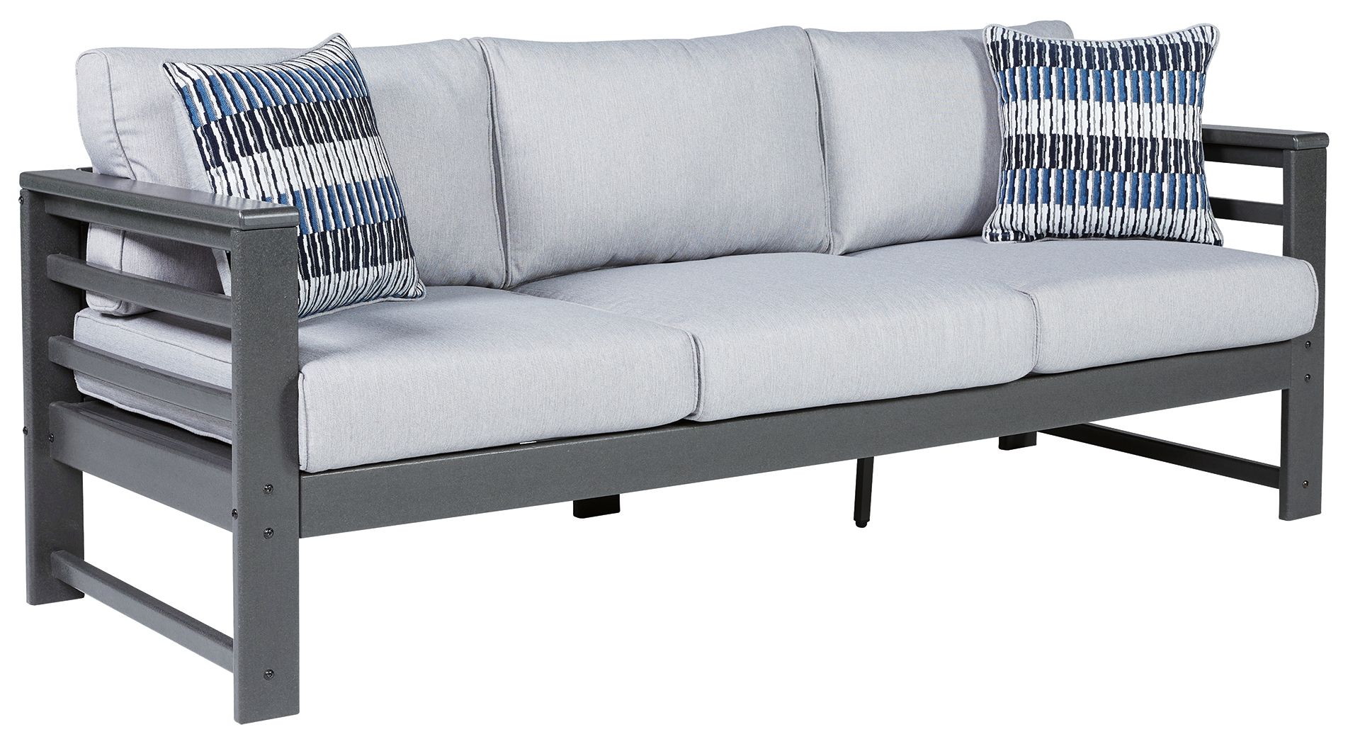 Amora - Charcoal Gray - 6 Pc. - Lounge Set - Premium 6 Piece Outdoor Sets from Signature Design by Ashley® - Just $3775.63! Shop now at brett interiors