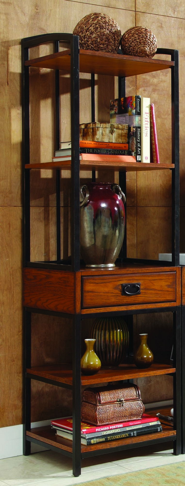 Modern - Craftsman Media Tower - Premium Etageres from Homestyles - Just $979.98! Shop now at brett interiors