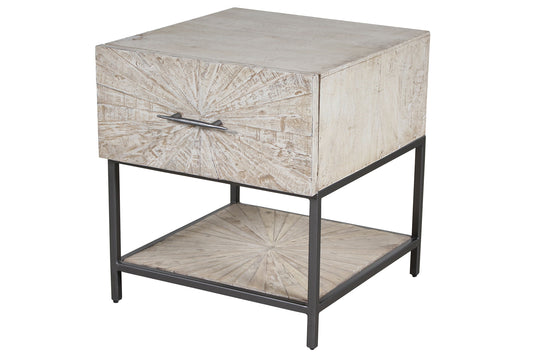 Crossings Monaco - End Table - Weathered Blanc - Premium End Tables from Parker House - Just $397.50! Shop now at brett interiors