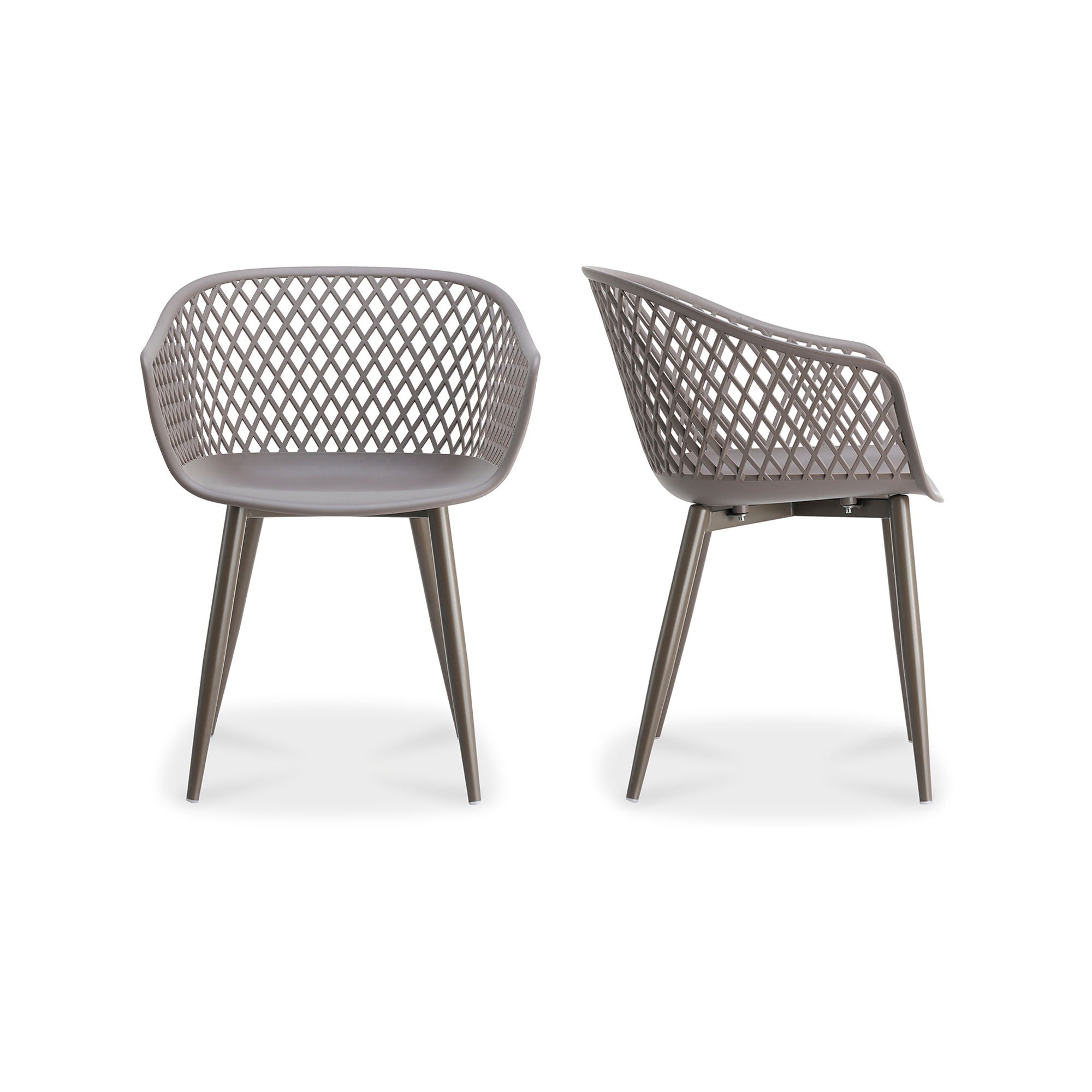 Piazza - Outdoor Chair Chair (Set of 2) - Gray - Premium Chair Sets from Moe's Home Collection - Just $572.50! Shop now at brett interiors