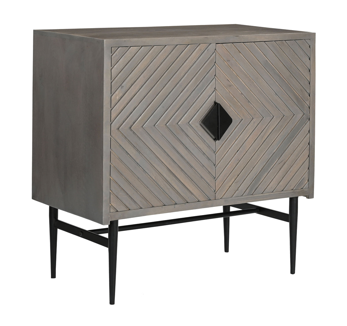 Umbriel - Two Door Cabinet - Gray / Black - Premium Accent Cabinets from Coast2Coast Home - Just $2475! Shop now at brett interiors