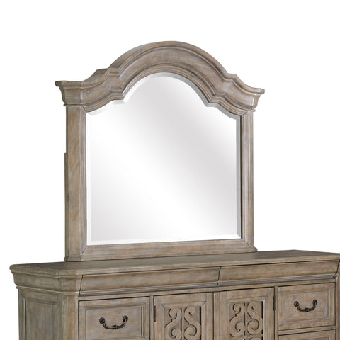 Tinley Park - Shaped Mirror - Dove Tail Grey - Premium Bedroom Mirrors from Magnussen Furniture - Just $649! Shop now at brett interiors