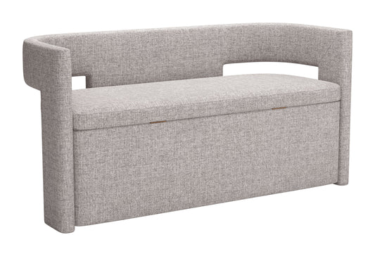 Papua - Storage Bench - Gray - Premium Storage Benches from Zuo Modern - Just $2175! Shop now at brett interiors