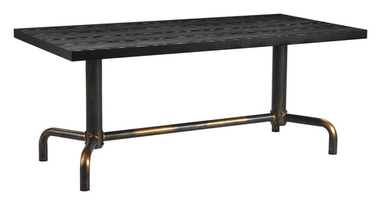 Neum - Dining Table - Black - Premium Dining Tables from Zuo Modern - Just $2000! Shop now at brett interiors