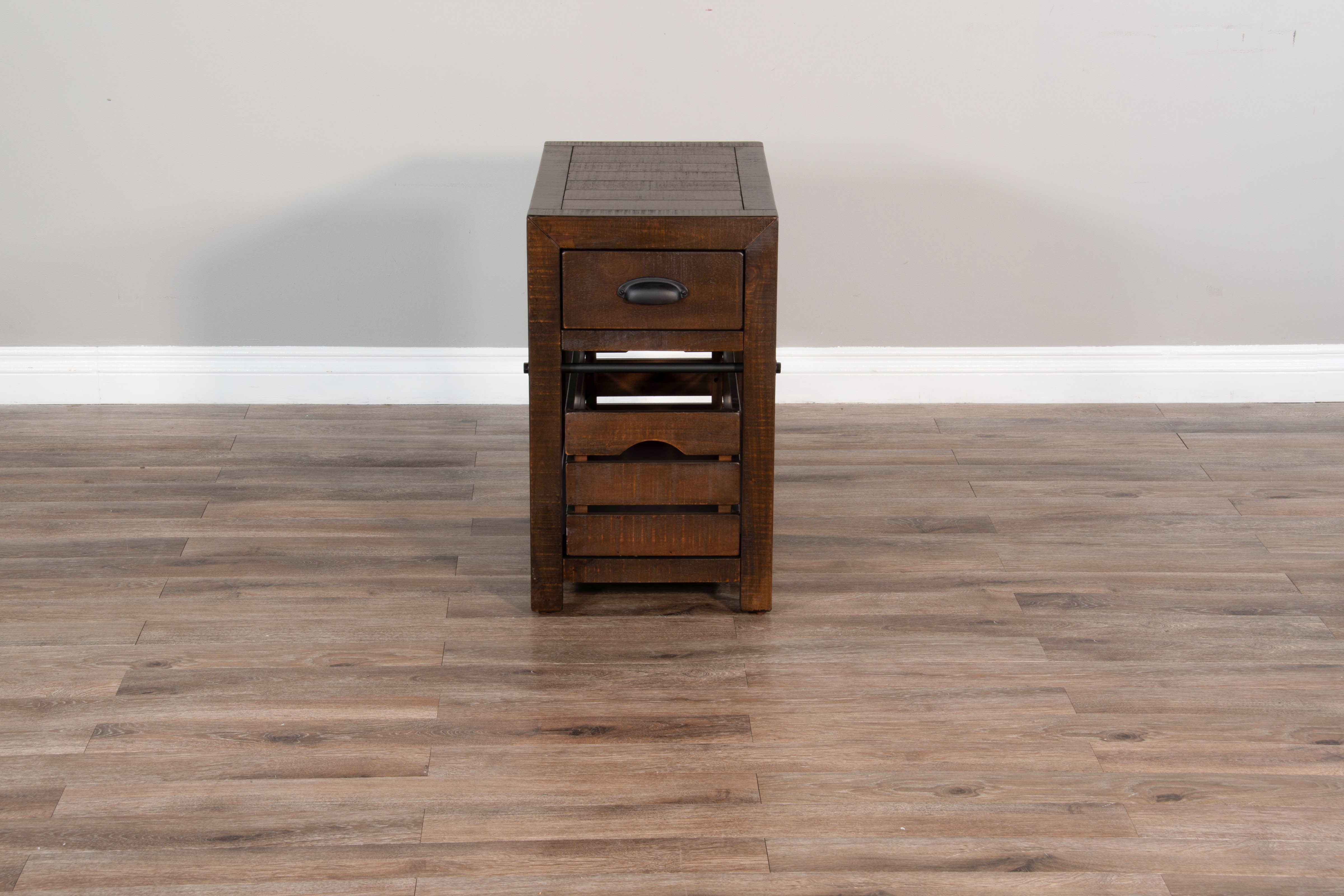 Homestead - 25" Chair Side Table - Dark Brown - Premium Chair Side Tables from Sunny Designs - Just $318! Shop now at brett interiors