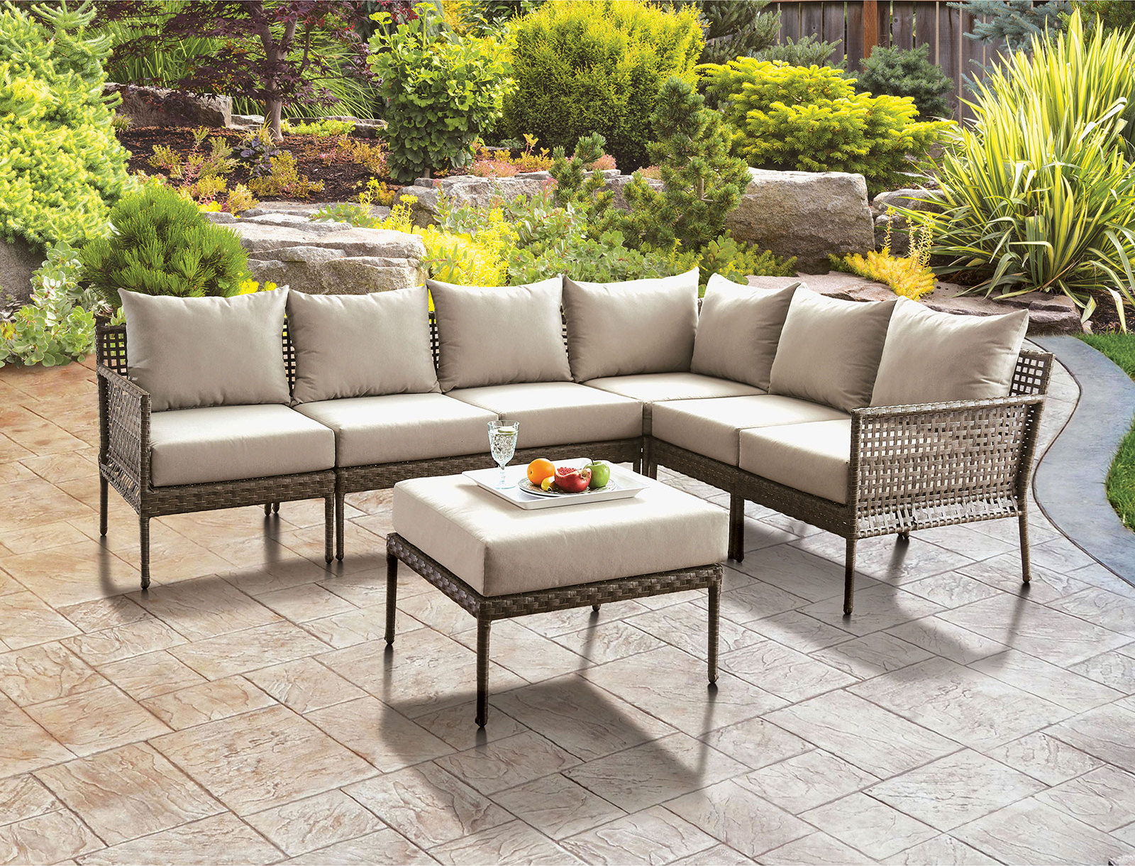 Aleisha - Patio Ottoman - Gray - Premium Ottomans from Furniture of America - Just $270! Shop now at brett interiors