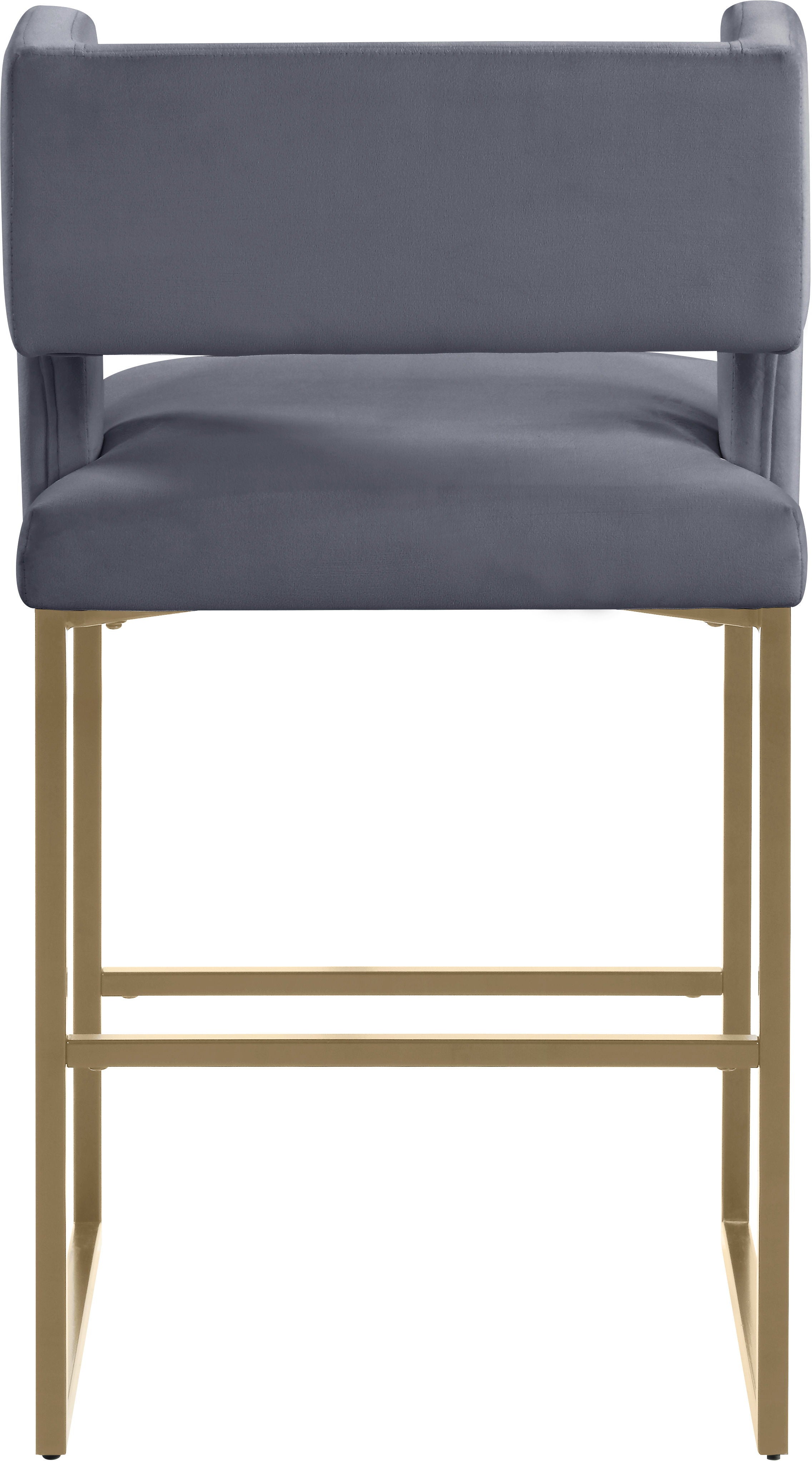 Caleb - Counter Stool with Gold Legs (Set of 2) - Premium Stool Sets from Meridian Furniture - Just $675! Shop now at brett interiors