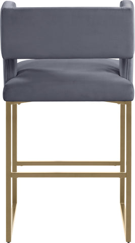 Caleb - Counter Stool with Gold Legs (Set of 2) - Premium Stool Sets from Meridian Furniture - Just $675! Shop now at brett interiors