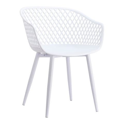 Piazza - Outdoor Chair Chair (Set of 2) - White - Premium Chair Sets from Moe's Home Collection - Just $572.50! Shop now at brett interiors