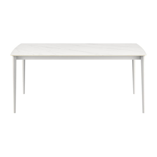 Rhodes - Outdoor Patio Rectangular Dining Table - Light Gray - Premium Dining Tables from Armen Living - Just $1200! Shop now at brett interiors