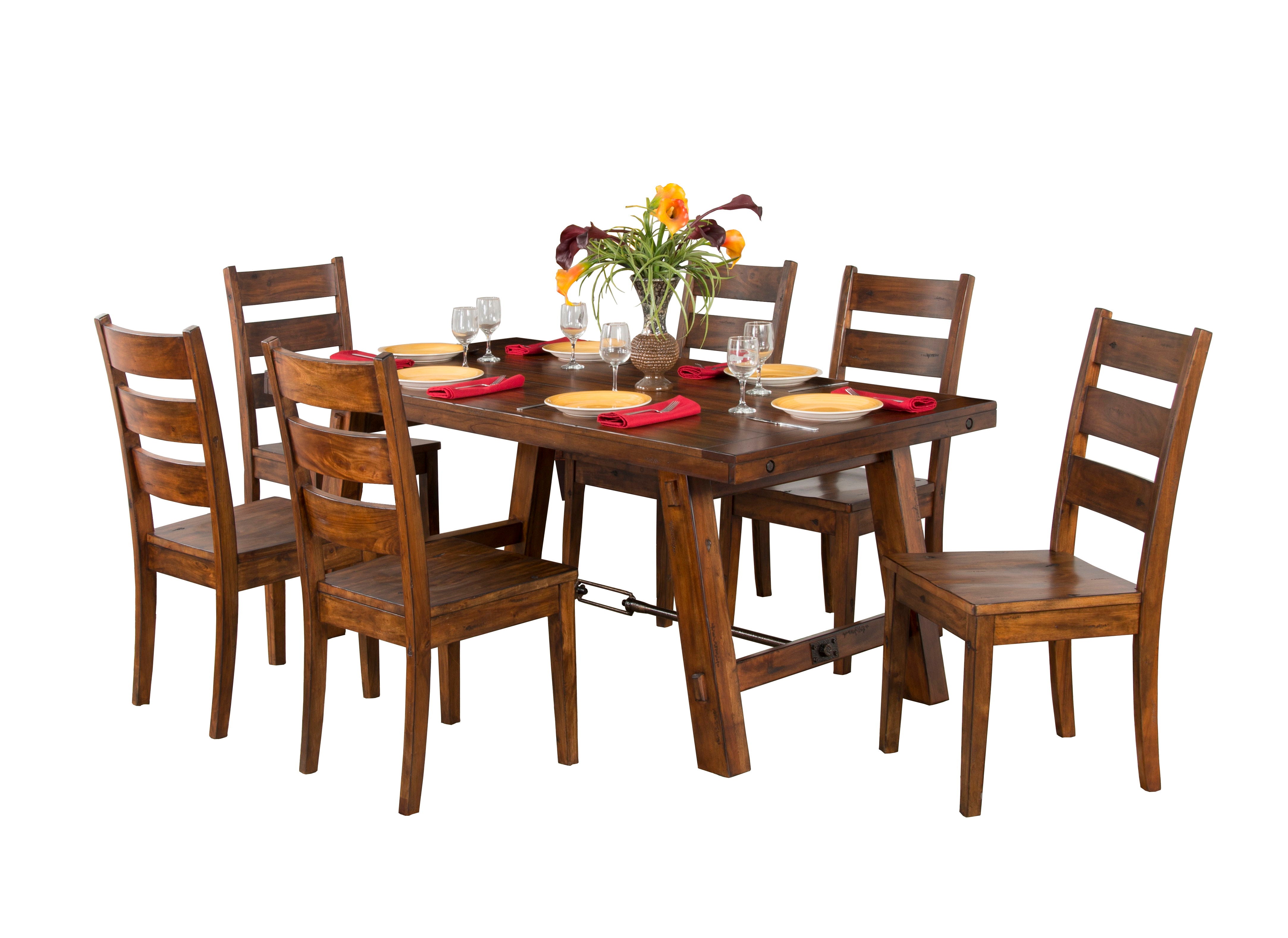 Tuscany - 40" Ladderback Chair With Wood Seat - Dark Brown - Premium Side Chairs from Sunny Designs - Just $217! Shop now at brett interiors