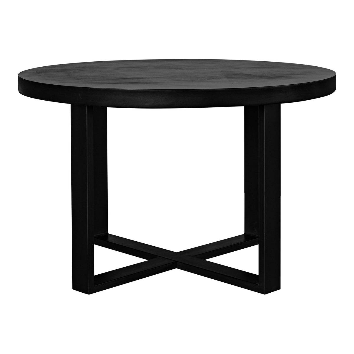 Jedrik - Round Outdoor Dining Table - Black - Premium Dining Tables from Moe's Home Collection - Just $3122.50! Shop now at brett interiors