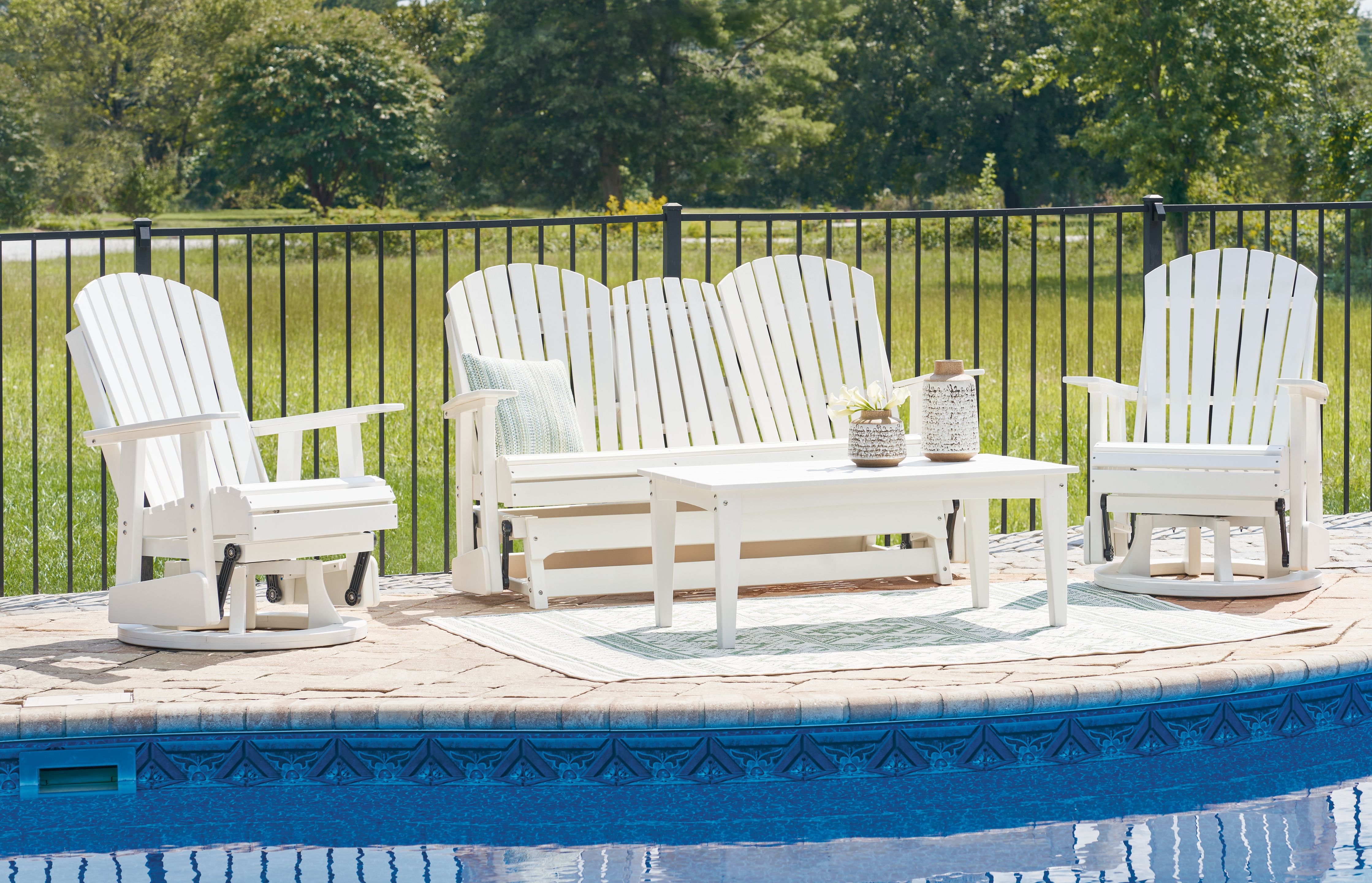 Hyland Wave - Outdoor Set - Premium 3 Piece Outdoor Sets from Signature Design by Ashley® - Just $2608.13! Shop now at brett interiors