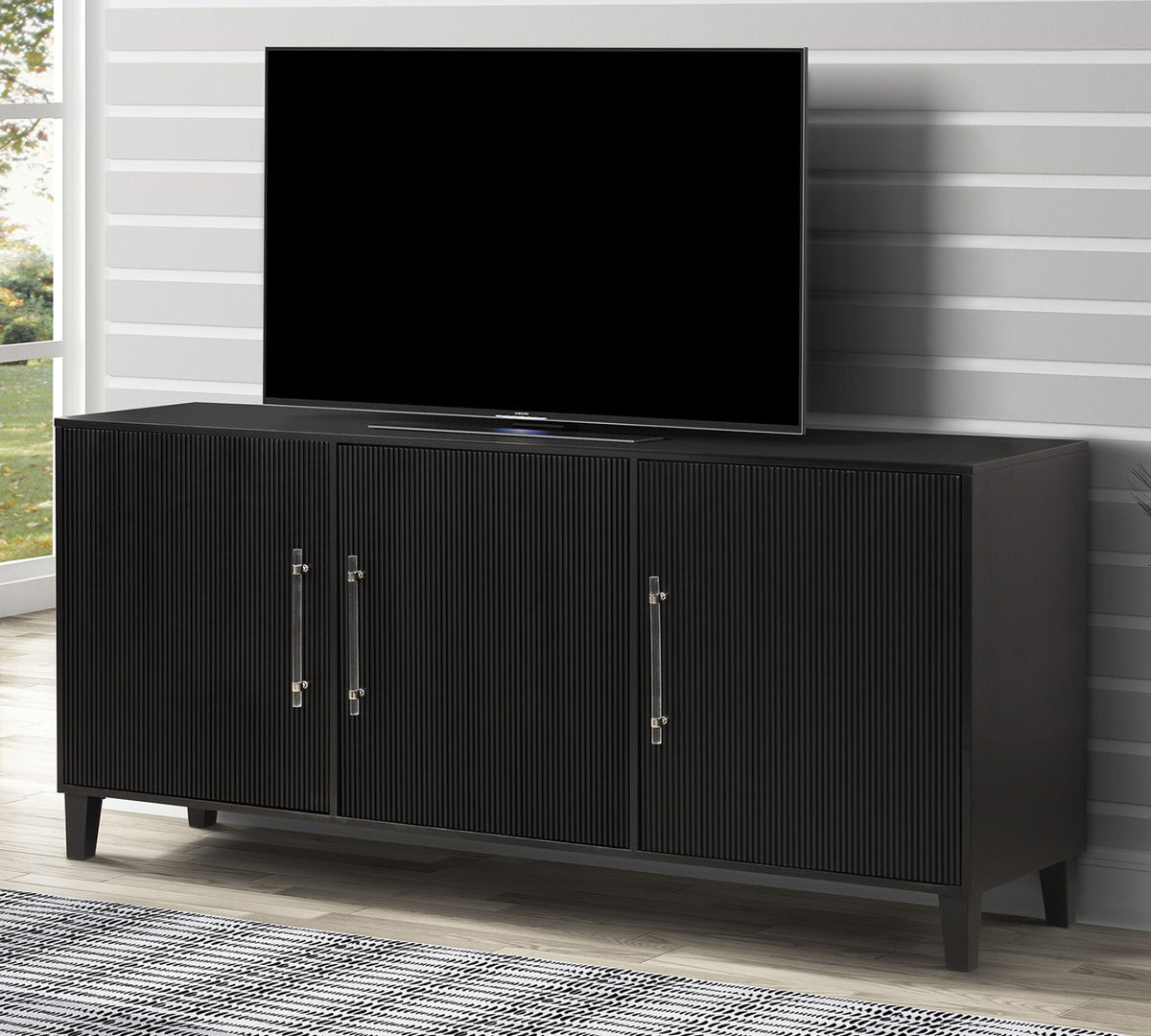 Bruno - TV Console - Caviar - Premium TV Stands from Parker House - Just $872.50! Shop now at brett interiors