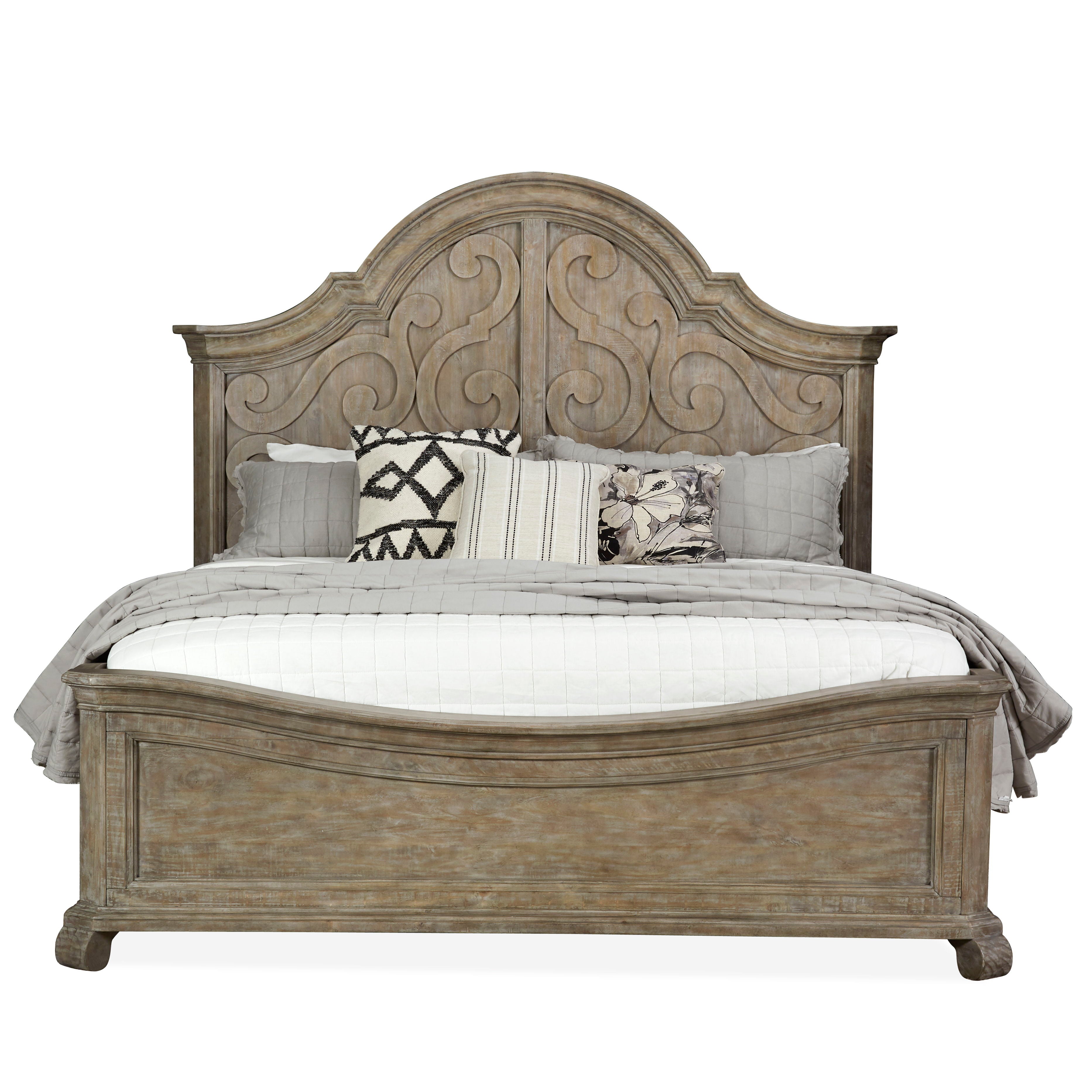 Tinley Park - Complete Shaped Panel Bed - Premium Panel Beds from Magnussen Furniture - Just $2617! Shop now at brett interiors