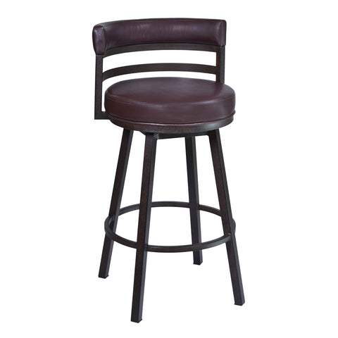 Madrid - Swivel Bar Stool - Auburn Bay - Premium Counter Height (24"-27") from Armen Living - Just $355! Shop now at brett interiors