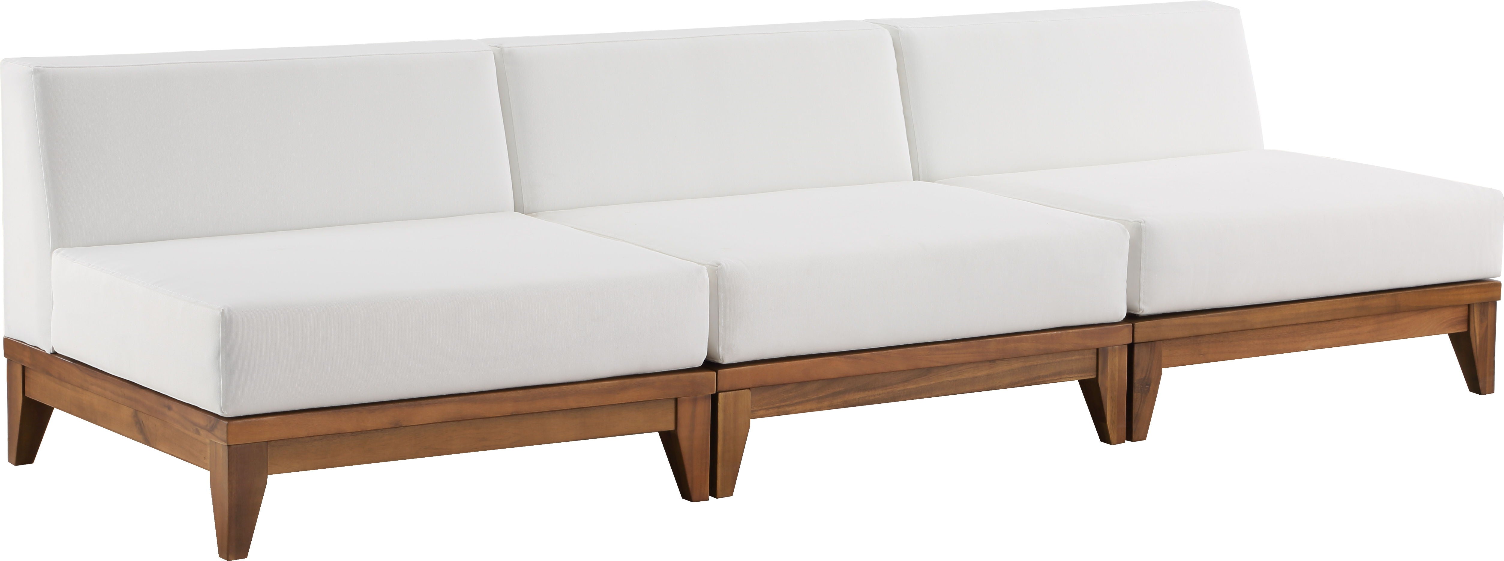 Rio - Modular Sofa - Off White - Wood - Premium Sofas from Meridian Furniture - Just $3712.50! Shop now at brett interiors