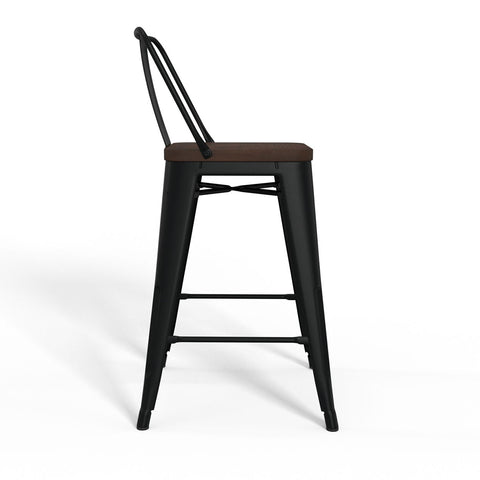 Rayne - 24" Metal / Wood Counter Height Stool - Premium Stool Sets from Simpli Home - Just $182! Shop now at brett interiors