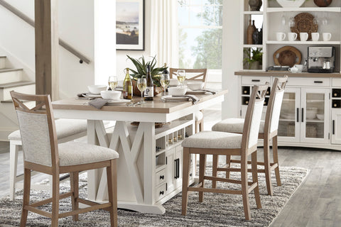 Americana Modern Dining - Upholstered Counter Chair (Set of 2) - Cotton - Premium Chair Sets from Parker House - Just $350! Shop now at brett interiors